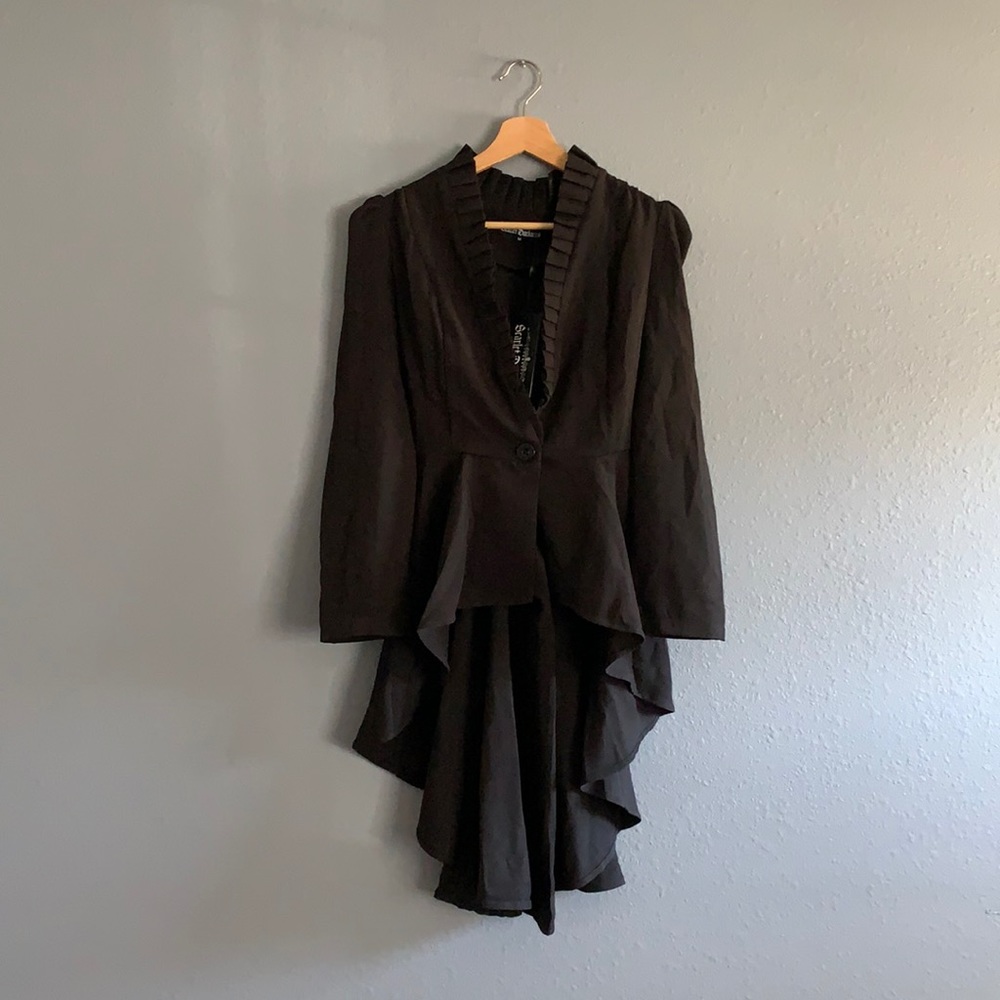 Scarlet Darkness | BNIB NWT BESTSELLING Black Women’s Steampunk Coat Sz M